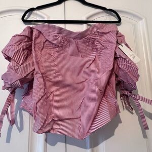 Striped Off-Shoulder Top